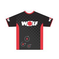 Športový dres Wolf čierny - XL