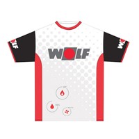 Športový dres Wolf biely - L