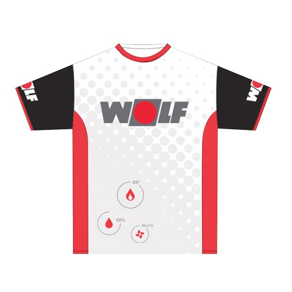 Športový dres Wolf biely - L