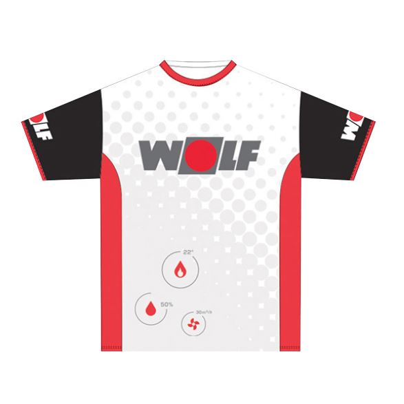 Športový dres Wolf biely -XL